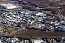 Industriegebiet in Gärtringen im Bundesland Baden-Württemberg, Deutschland