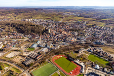 Stadtübersicht aus Norden in Herrenberg im Bundesland Baden-Württemberg, Deutschland