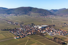 Böchingen im Bundesland Rheinland-Pfalz, Deutschland von oben
