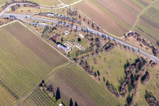 Grundmauern der römischen Villa Rustica Wachenheim in Wachenheim an der Weinstraße im Bundesland Rheinland-Pfalz, Deutschland