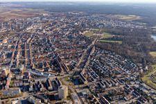Lindenstraße in Schwetzingen im Bundesland Baden-Württemberg, Deutschland