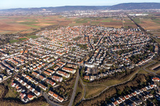 Luftbild von Plankstadt im Bundesland Baden-Württemberg, Deutschland