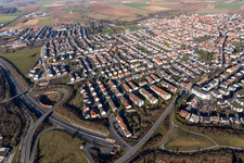 Luftaufnahme von Plankstadt im Bundesland Baden-Württemberg, Deutschland