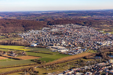 Nußloch von Nordosten im Bundesland Baden-Württemberg, Deutschland