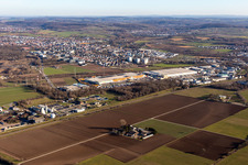 Rewe und Weckesser Wohnen in Wiesloch im Bundesland Baden-Württemberg, Deutschland
