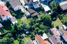 Elsässer Straße in Kandel im Bundesland Rheinland-Pfalz, Deutschland von oben