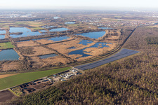 Rimu Kompost und Photovoltaik-Feld im Ortsteil Oberhausen in Oberhausen-Rheinhausen im Bundesland Baden-Württemberg, Deutschland