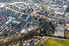 Drohnenaufname von Ehemaliges Promarkt-Gelände Am Rabensteinerweg in Speyer im Bundesland Rheinland-Pfalz, Deutschland