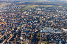 Altstadtbereich und Innenstadtzentrum Johannesstrasse - Maximilianstraße - Altpörtel in Speyer im Bundesland Rheinland-Pfalz, Deutschland