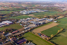 Industriegebiet Bornheim mit Hornbach Baumarkt im Bundesland Rheinland-Pfalz, Deutschland