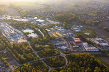 Xella Deutschland im Ortsteil Freistett in Rheinau im Bundesland Baden-Württemberg von oben