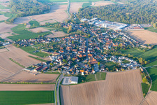 Dorf - Ansicht im Ortsteil Linx in Rheinau im Bundesland Baden-Württemberg, Deutschland