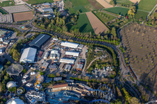 Wegen Corona-Lockdown geschlossene Betriebshof des Freizeitpark Europa-Park in Rust im Bundesland Baden-Württemberg, Deutschland