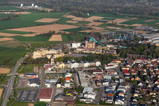 Luftbild von Wegen Corona-Lockdown geschlossenes 4 Sterne Erlebnishotel "Bell Rock" im Freizeitpark Europa-Park in Rust im Bundesland Baden-Württemberg, Deutschland