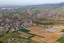 Luftbild von Eichstetten am Kaiserstuhl im Bundesland Baden-Württemberg, Deutschland