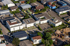 Luftbild von Stiftung Kirchliches Rechenzentrum im Ortsteil Eggenstein in Eggenstein-Leopoldshafen im Bundesland Baden-Württemberg, Deutschland