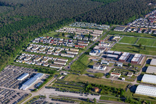 Abraham Lincoln Anlage im Ortsteil Neureut in Karlsruhe im Bundesland Baden-Württemberg, Deutschland