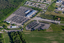 Bundeswehr Materiallager Karlsruhe 2 im Ortsteil Neureut im Bundesland Baden-Württemberg, Deutschland