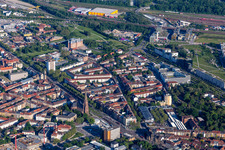 Zwischen Gottesauer Straße und Durlacher Allee im Ortsteil Oststadt in Karlsruhe im Bundesland Baden-Württemberg, Deutschland