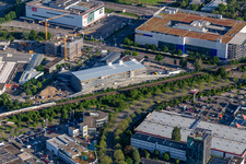 Audi Zentrum im Ortsteil Oststadt in Karlsruhe im Bundesland Baden-Württemberg, Deutschland