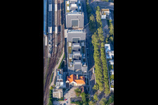 Bürogebäude des Verwaltungs- und Geschäftshauses der DB Training, Learning & Consulting, Trainingszentrum am Hauptbahnhof in Karlsruhe im Ortsteil Weiherfeld-Dammerstock im Bundesland Baden-Württemberg, Deutschland