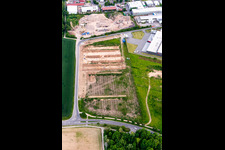 Luftbild von Erschliessung Gewerbegebiet Große Ahlmühle in Rohrbach im Bundesland Rheinland-Pfalz, Deutschland