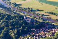 Schloss Mainberg in Schonungen im Bundesland Bayern, Deutschland vom Flugzeug aus