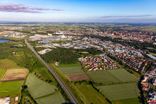 Industriegebiet Hafen im Ortsteil Grün in Schweinfurt im Bundesland Bayern, Deutschland