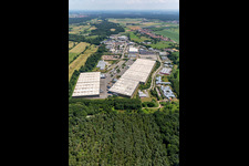 Luftbild von Thermo Fisher GmbH, ZUFALL logistics group - Niederlassung Kandel im Ortsteil Minderslachen im Bundesland Rheinland-Pfalz, Deutschland