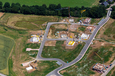 Baugebiet K2 in Kandel im Bundesland Rheinland-Pfalz, Deutschland vom Flugzeug aus