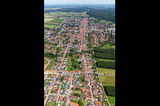 Kandel im Bundesland Rheinland-Pfalz, Deutschland aus der Drohnenperspektive