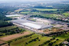Luftbild von Goodyear von Nordosten in Philippsburg im Bundesland Baden-Württemberg, Deutschland