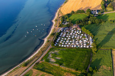 Campingplatz Habernis am Ufer der Ostsee in Steinberg im Bundesland Schleswig-Holstein, Deutschland