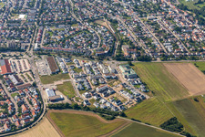 Neubaugebiet Hochstetten Am Biegen in Linkenheim-Hochstetten im Bundesland Baden-Württemberg, Deutschland