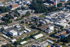 Forschungs- Gebäude und Bürokomplex des Karlsruhe Institut für Technologie Campus Nord mit Institut für Nanotechnologie und EWN GmbH in Eggenstein-Leopoldshafen im Bundesland Baden-Württemberg, Deutschland