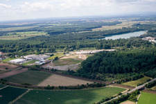 Luftaufnahme von Ortsteil Neudorf in Graben-Neudorf im Bundesland Baden-Württemberg, Deutschland