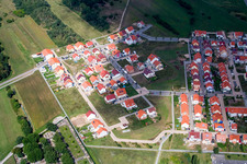 Montesoristr im Ortsteil Wiesental in Waghäusel im Bundesland Baden-Württemberg, Deutschland