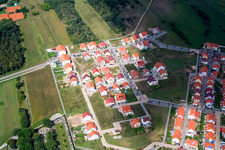 Luftbild von Montesoristr im Ortsteil Wiesental in Waghäusel im Bundesland Baden-Württemberg, Deutschland