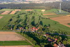 Luftbild von Gelände des Golfplatz des Golfclub Alpirsbach e.V. in Alpirsbach im Ortsteil Peterzell im Bundesland Baden-Württemberg, Deutschland
