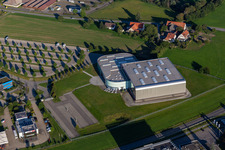 Luftbild von Erwin Hymer Museum im Ortsteil Hopfenweiler in Bad Waldsee im Bundesland Baden-Württemberg, Deutschland