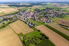 Luftbild von Ortsteil Reichenbach in Bad Schussenried im Bundesland Baden-Württemberg, Deutschland
