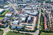 Gebäude des Baumaschinenhändlers Kiesel GmbH in Baienfurt im Ortsteil Annaberg im Bundesland Baden-Württemberg, Deutschland