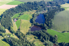 Elfenweiher im Ortsteil Witschwende in Bergatreute im Bundesland Baden-Württemberg, Deutschland