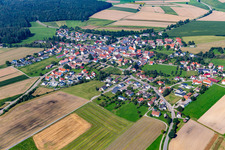Luftaufnahme von Ortsteil Reichenbach in Bad Schussenried im Bundesland Baden-Württemberg, Deutschland