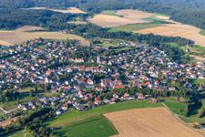 Schrägluftbild von Bingen im Bundesland Baden-Württemberg, Deutschland