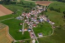 Luftbild von Ortsteil Dürrenwaldstetten in Langenenslingen im Bundesland Baden-Württemberg, Deutschland