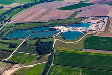 Kiesweier im Ortsteil Andelfingen in Langenenslingen im Bundesland Baden-Württemberg, Deutschland