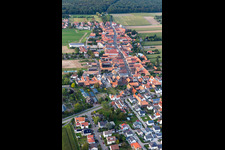 Ortsteil Hayna in Herxheim bei Landau im Bundesland Rheinland-Pfalz, Deutschland von oben