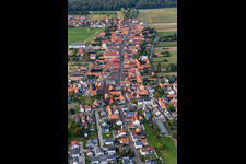 Ortsteil Hayna in Herxheim bei Landau im Bundesland Rheinland-Pfalz, Deutschland aus der Luft