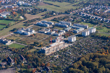 Technologiepark Karlsruhe von Südwesten im Ortsteil Rintheim im Bundesland Baden-Württemberg, Deutschland